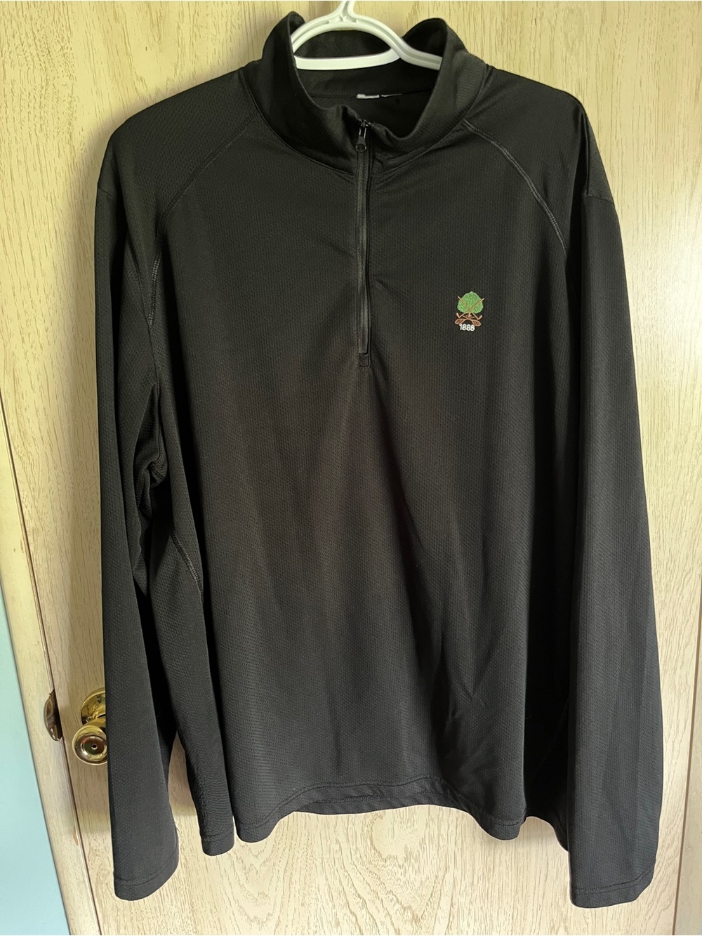 Dorset Field Club Golf 1/4 Zip Black Pullover Sz XXL